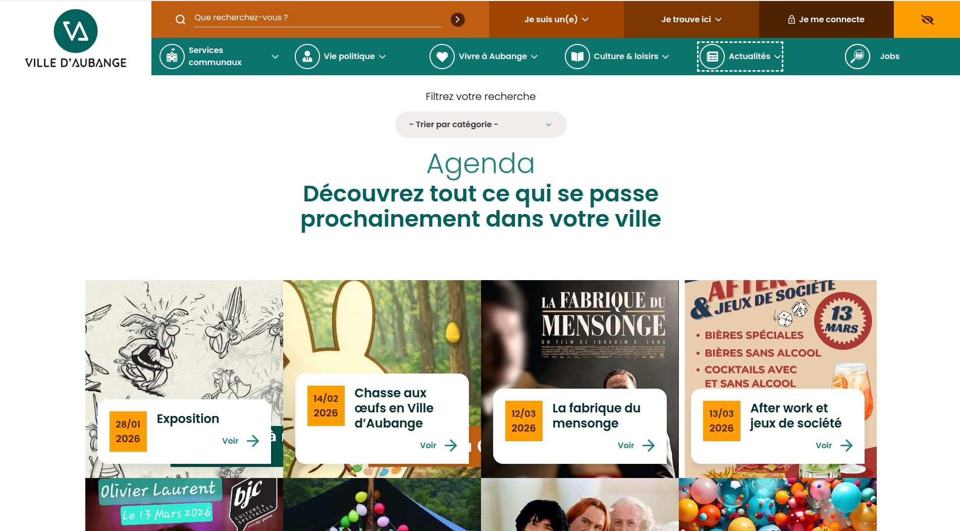 Ville d'Aubange — site institutionnel