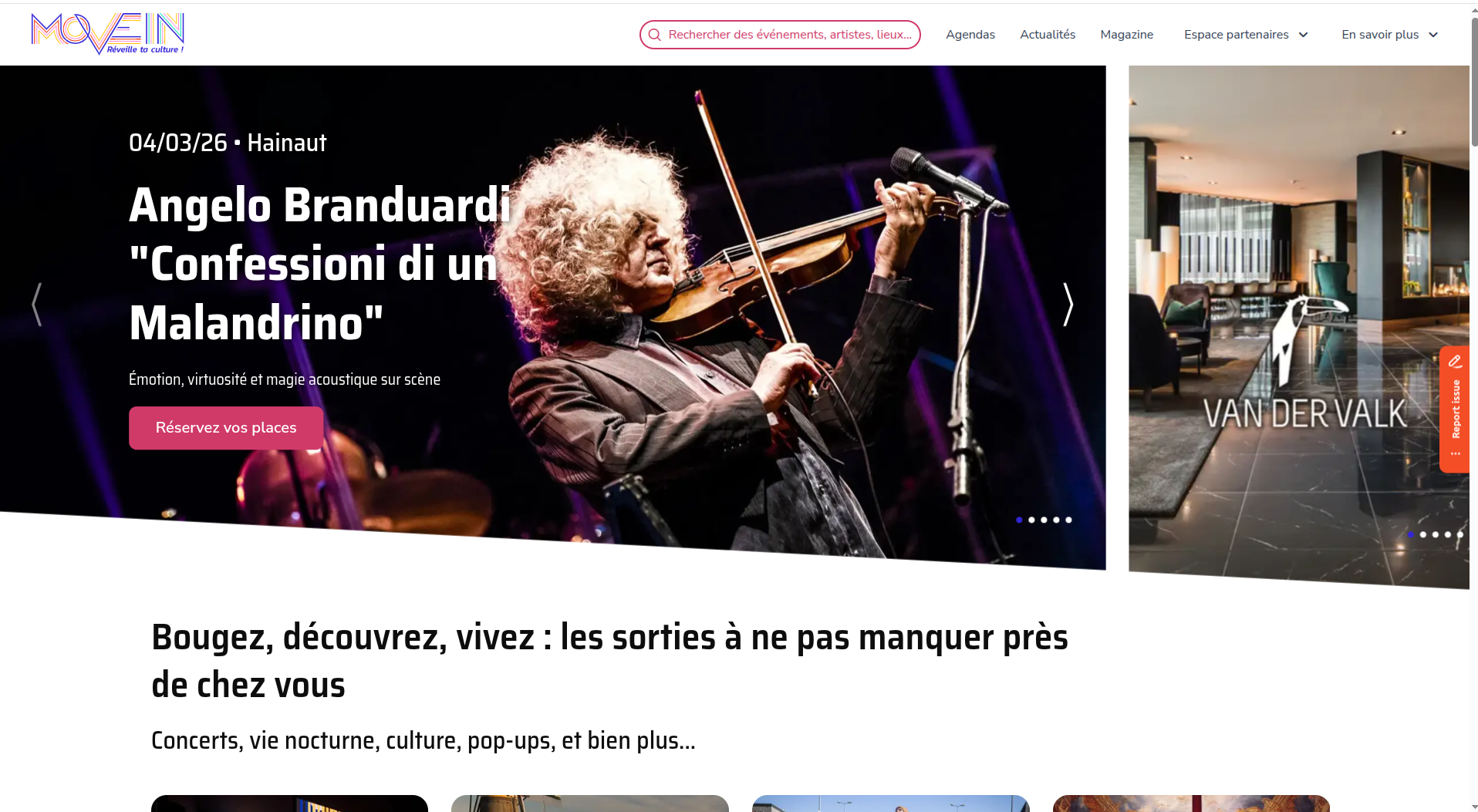 Move In — agenda culturel et événementiel